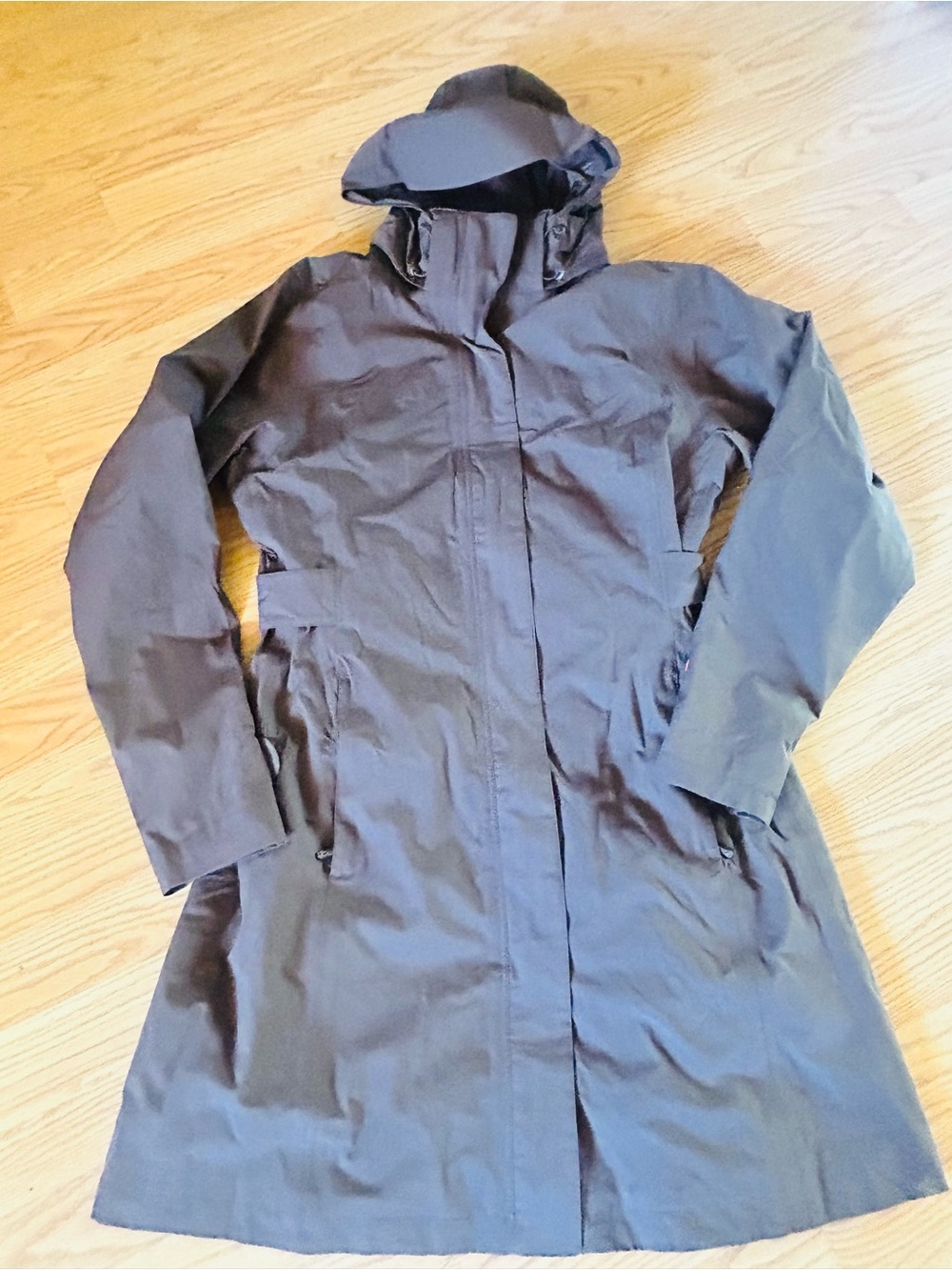 Marmot Women’s Hooded Trench Coat in Dark Brown - Picture 2 of 3